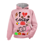 Felpa Donna ( I Love Candy ) - Gufetto Brand 
