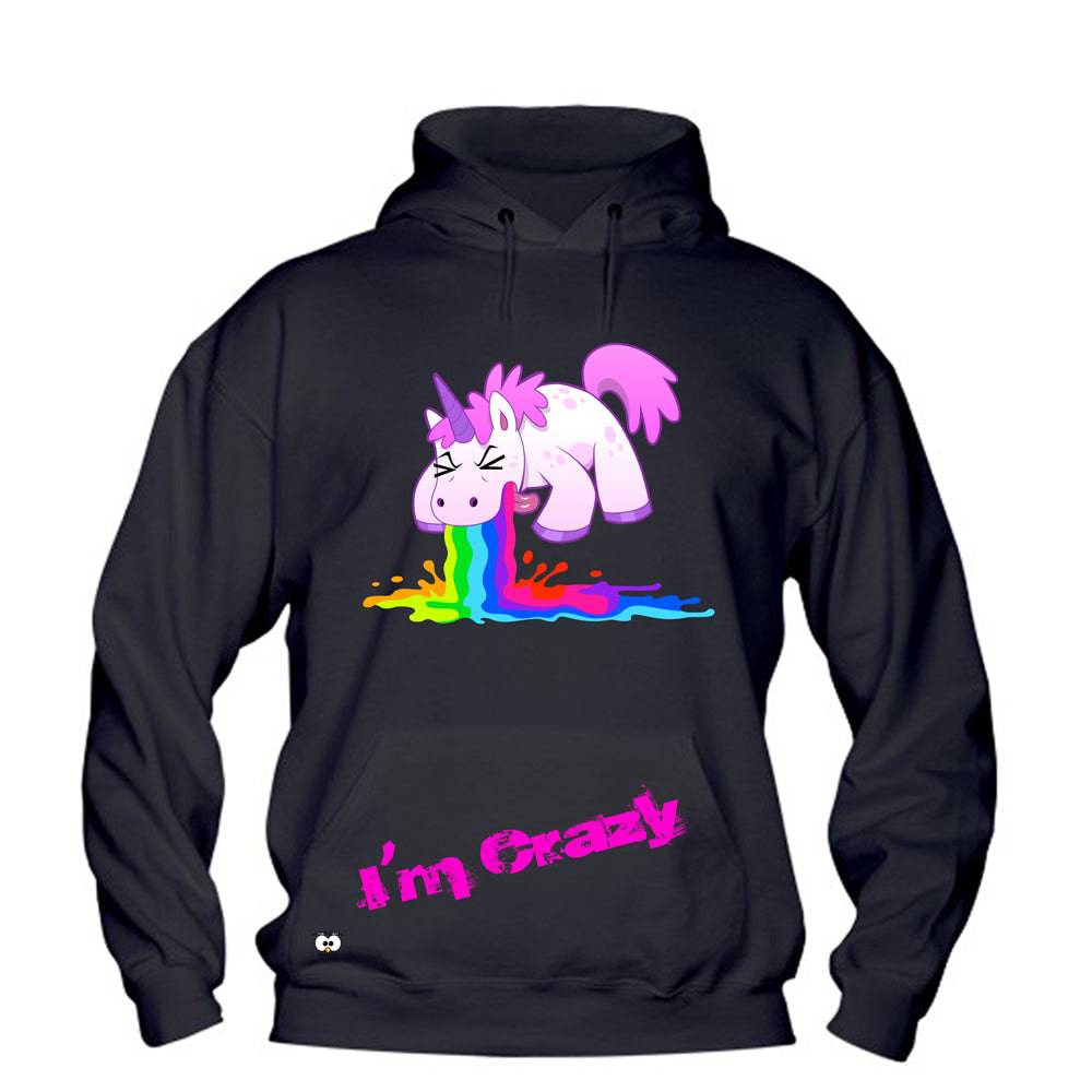 Felpa Donna  I'm Crazy - Gufetto Brand 