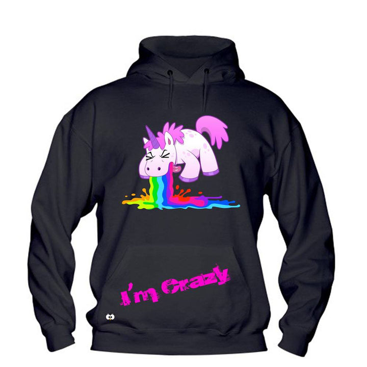 Felpa Donna  I'm Crazy - Gufetto Brand 
