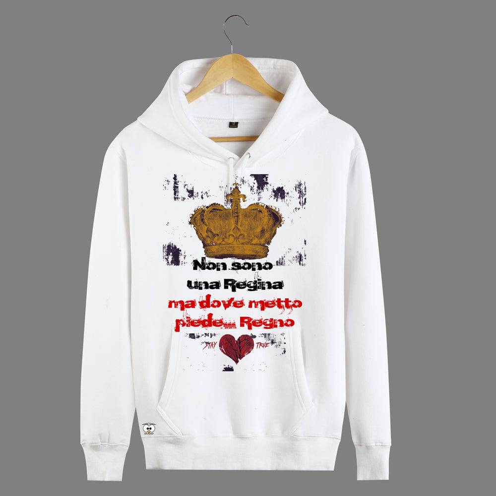 Felpa Donna  Non sono una Regina - Gufetto Brand 