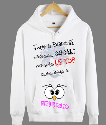 Felpa Donna Tutte le donne...FEBBRAIO