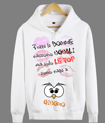 Felpa Donna Tutte le donne...GIUGNO