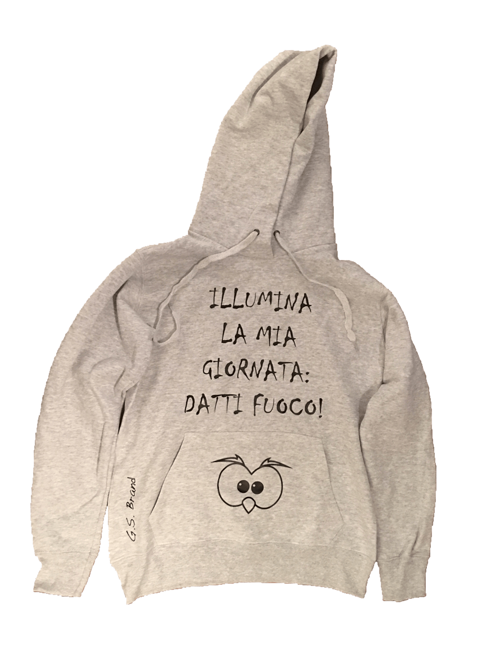 Felpa Grigia Donna ( illumina la mia giornata... ) - Gufetto Brand 