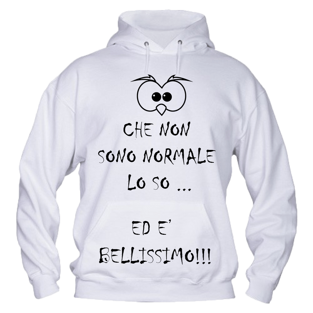 Felpa Uomo ( Che non sono Normale ) - Gufetto Brand 