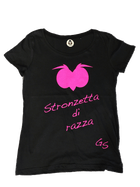 T-shirt Stronzetta di Razza Fluo Edition - Gufetto Brand 