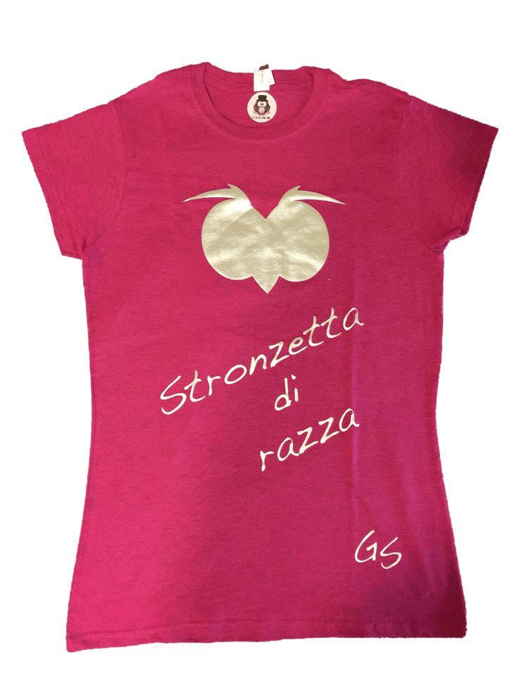 T-shirt Stronzetta di Razza Gold/Silver Edition - Gufetto Brand 
