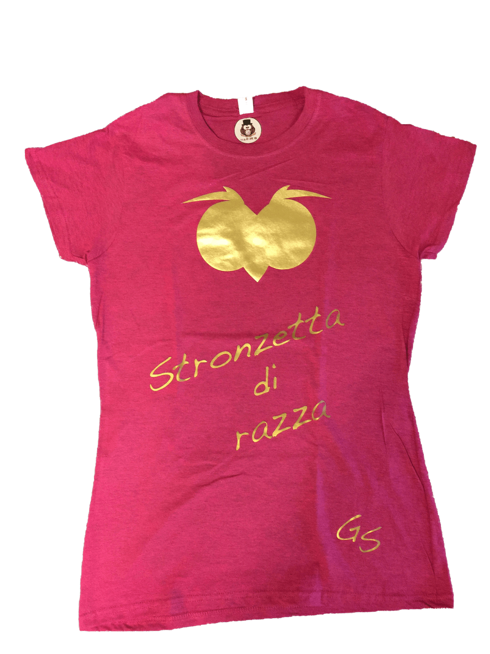 T-shirt Stronzetta di Razza Gold/Silver Edition - Gufetto Brand 