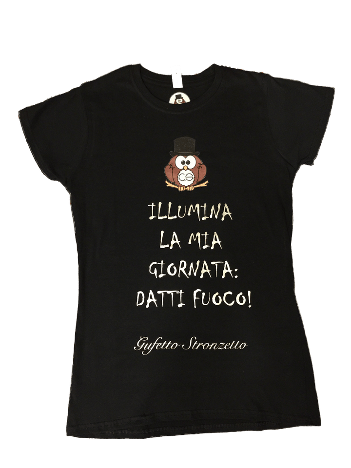 T-shirt Uomo ( Illumina la mia Giornata... ) - Gufetto Brand 