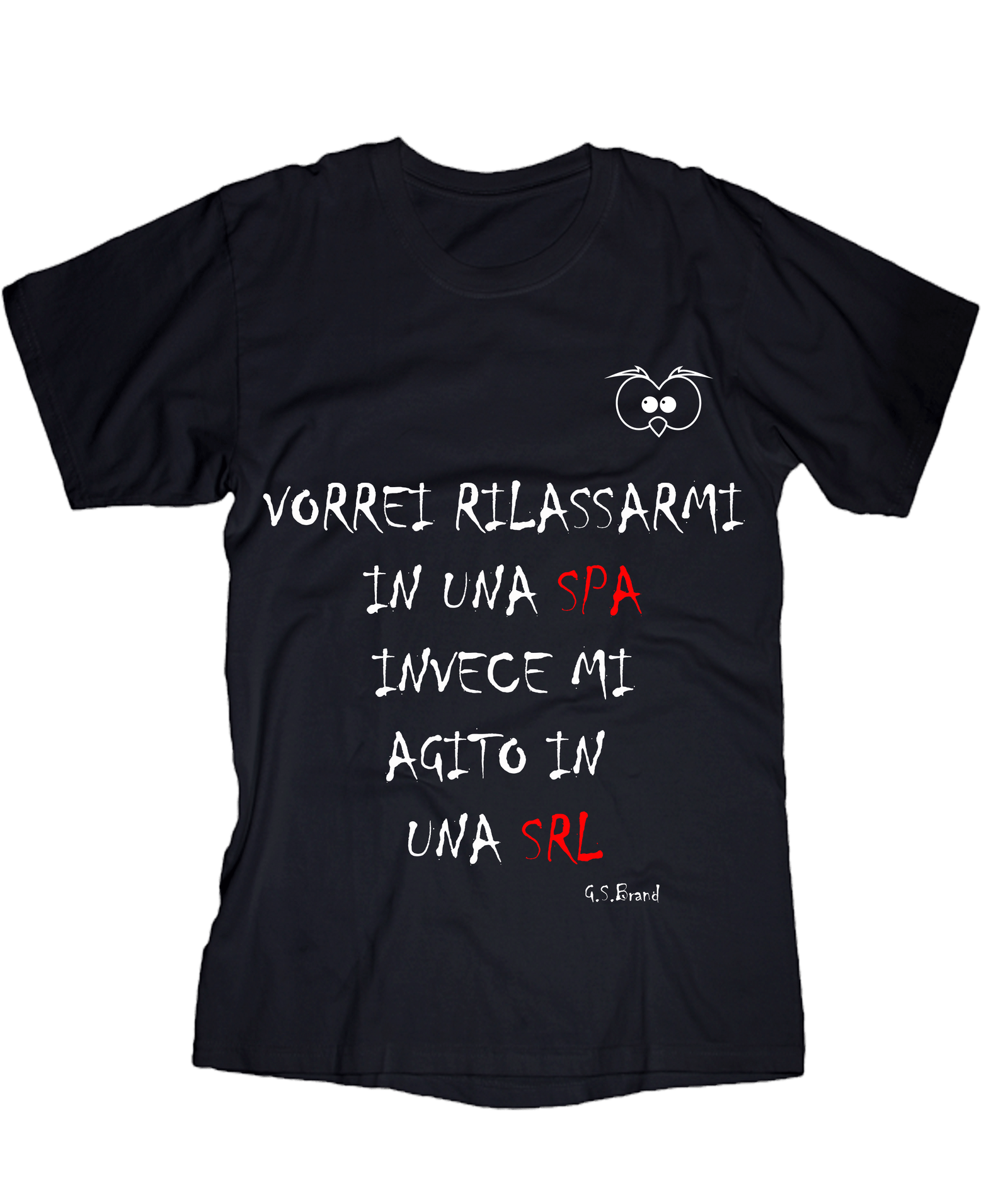 T-shirt Uomo ( Vorrei Rilassarmi... ) - Gufetto Brand 