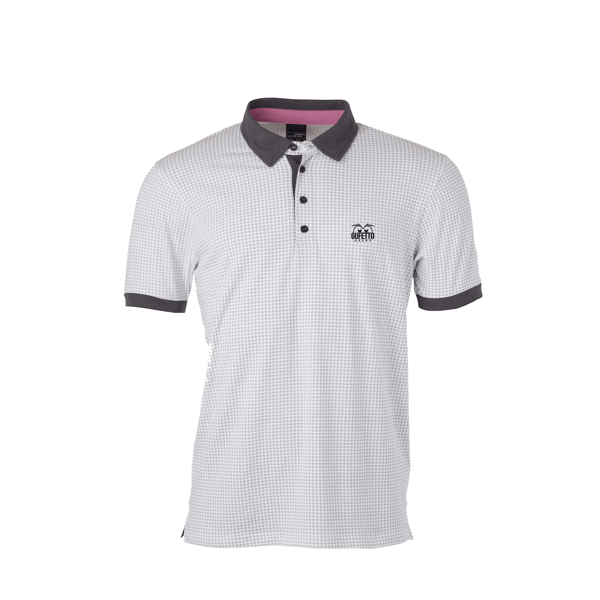 Polo Uomo  Bianca nera Gufetto Brand - Gufetto Brand 