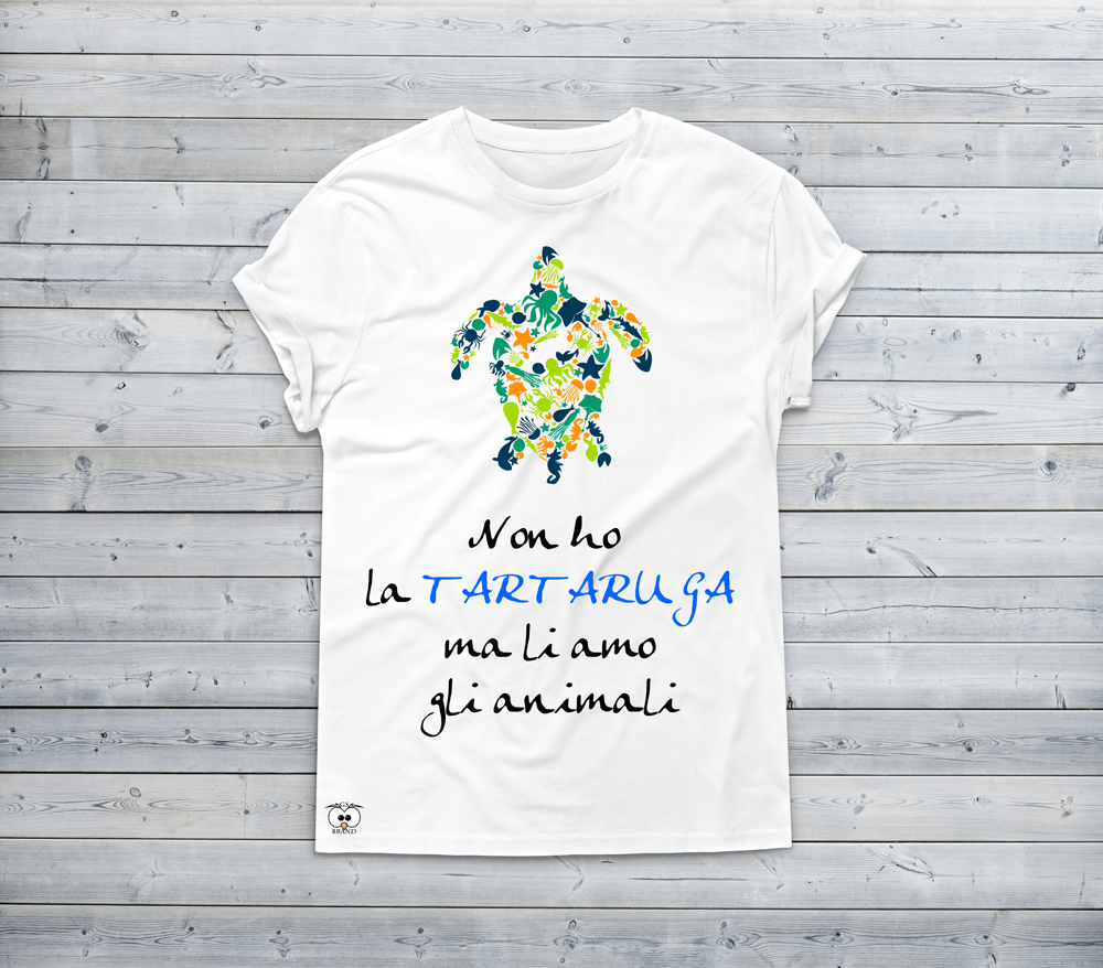 T-shirt Donna Non ho la Tartaruga Summer 2016 - Gufetto Brand 