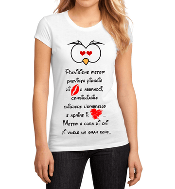 T-shirt Donna Previsione Meteo