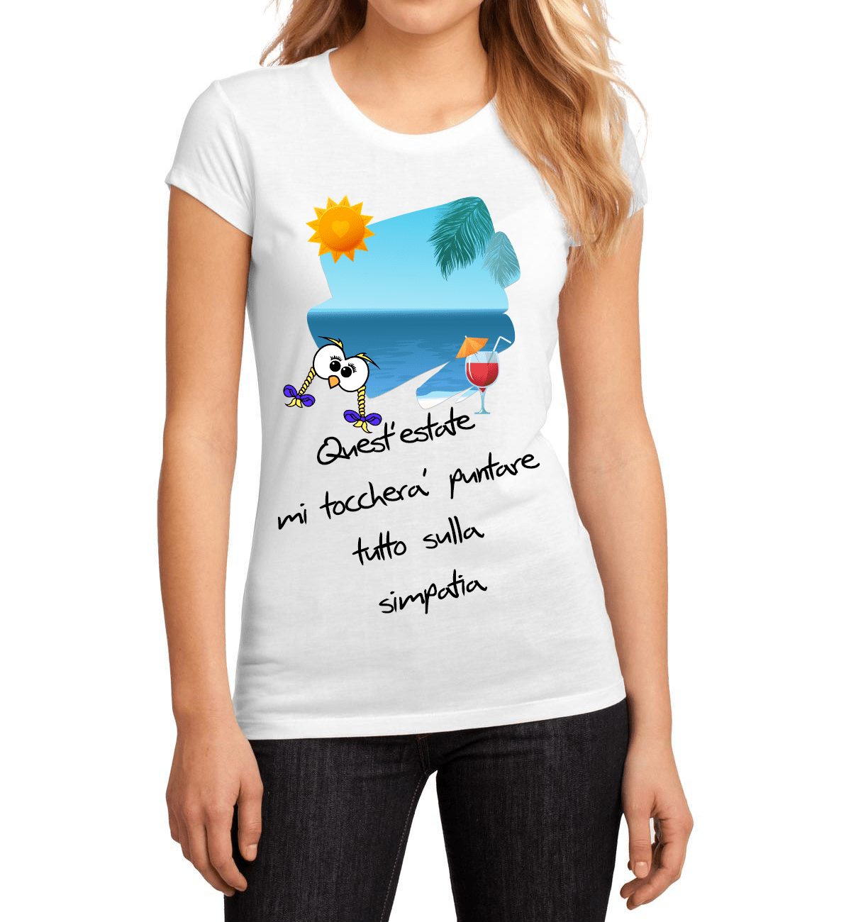 T-shirt Donna Simpatia - Gufetto Brand 