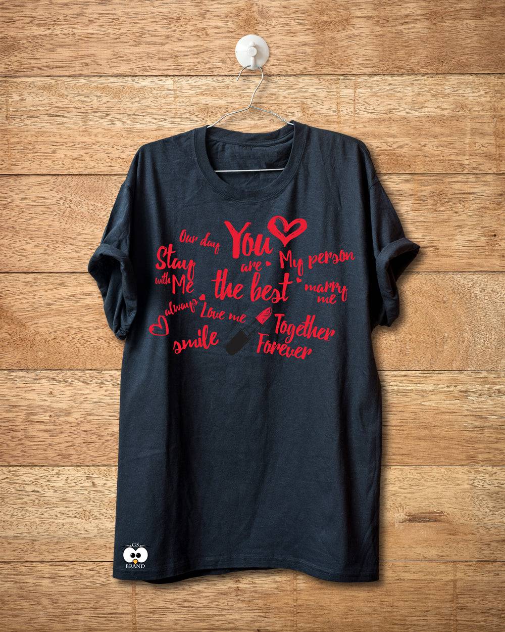 T-shirt Donna Smile Love - Gufetto Brand 