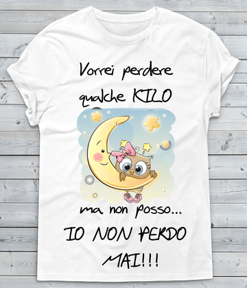 T-shirt Donna Vorrei perdere qualche KILO