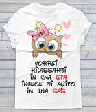 T-shirt Donna Vorrei Rilassarmi... Gufetta Edition SAS - Gufetto Brand 
