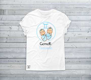 T-shirt Donna Zodiac Siamo un pò piccoli Gemelli