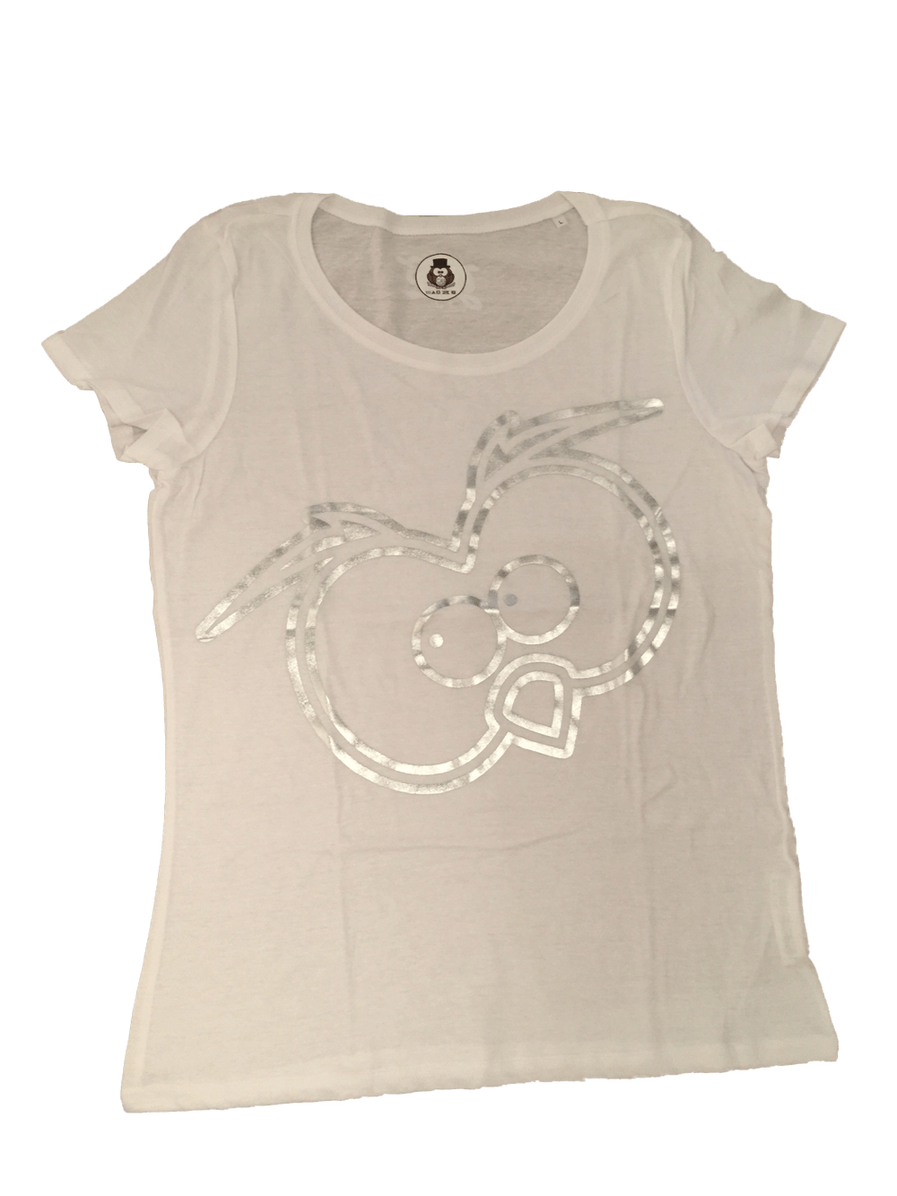 T-shirt Luxury Donna Occhi Argento - Gufetto Brand 