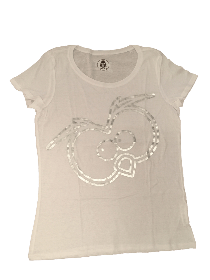 T-shirt Luxury Donna Occhi Argento - Gufetto Brand 