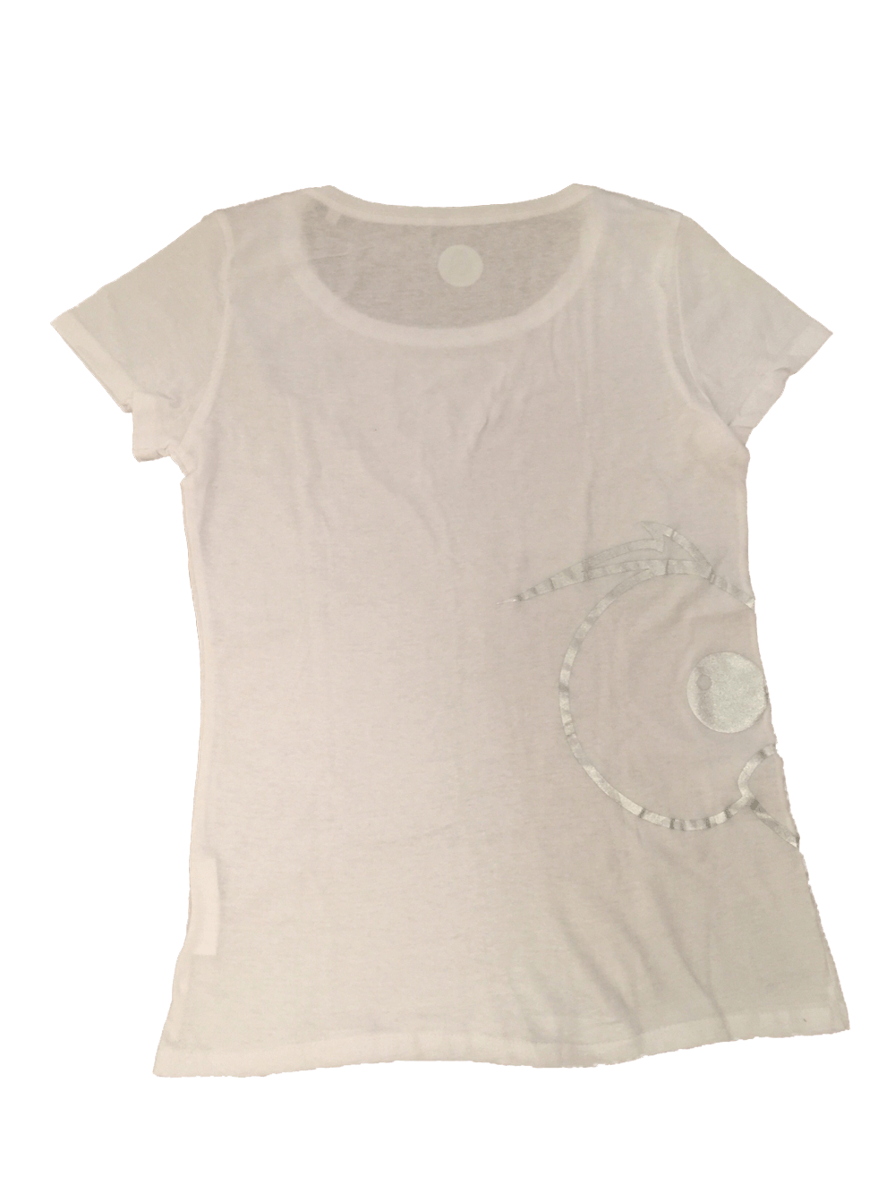 T-shirt Luxury One Donna Occhi Argento - Gufetto Brand 