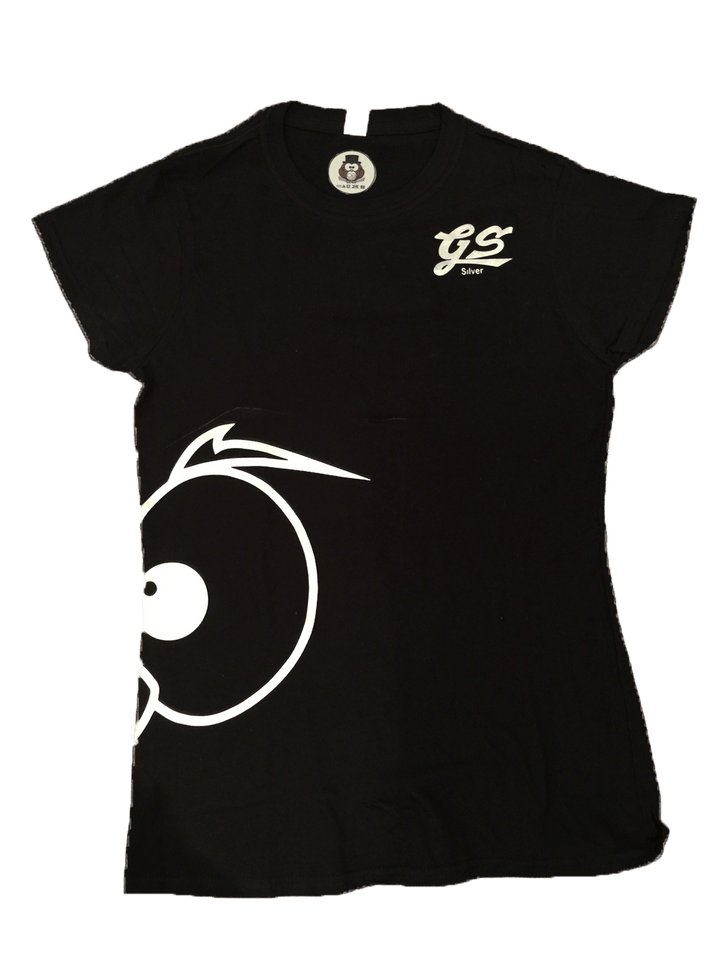 T-shirt Luxury One Donna Occhi Argento - Gufetto Brand 