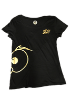 T-shirt Luxury One Donna Occhi oro - Gufetto Brand 