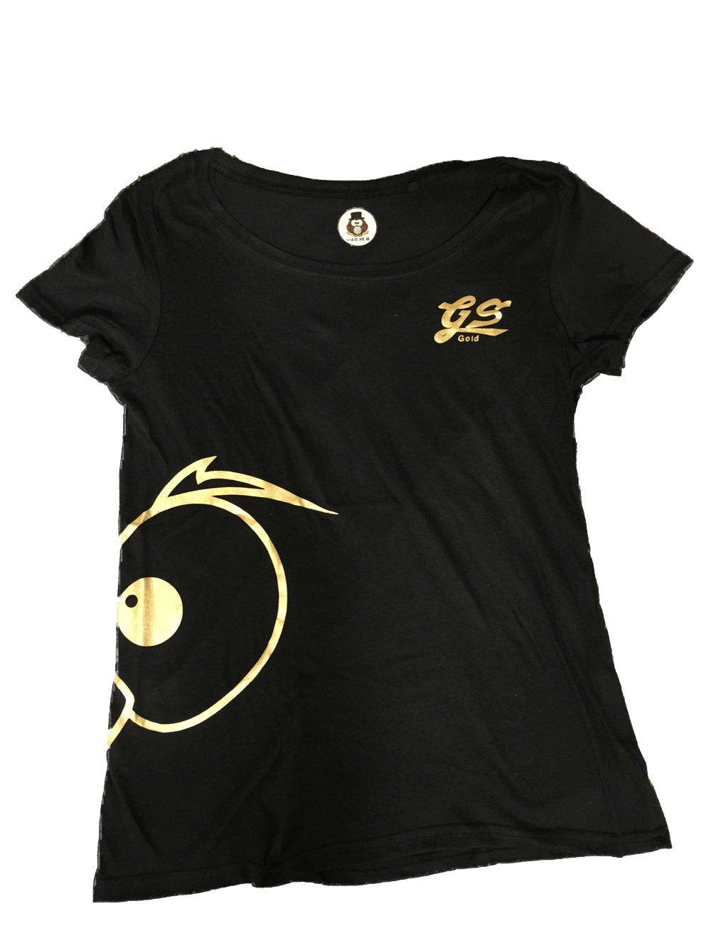 T-shirt Luxury One Donna Occhi oro - Gufetto Brand 