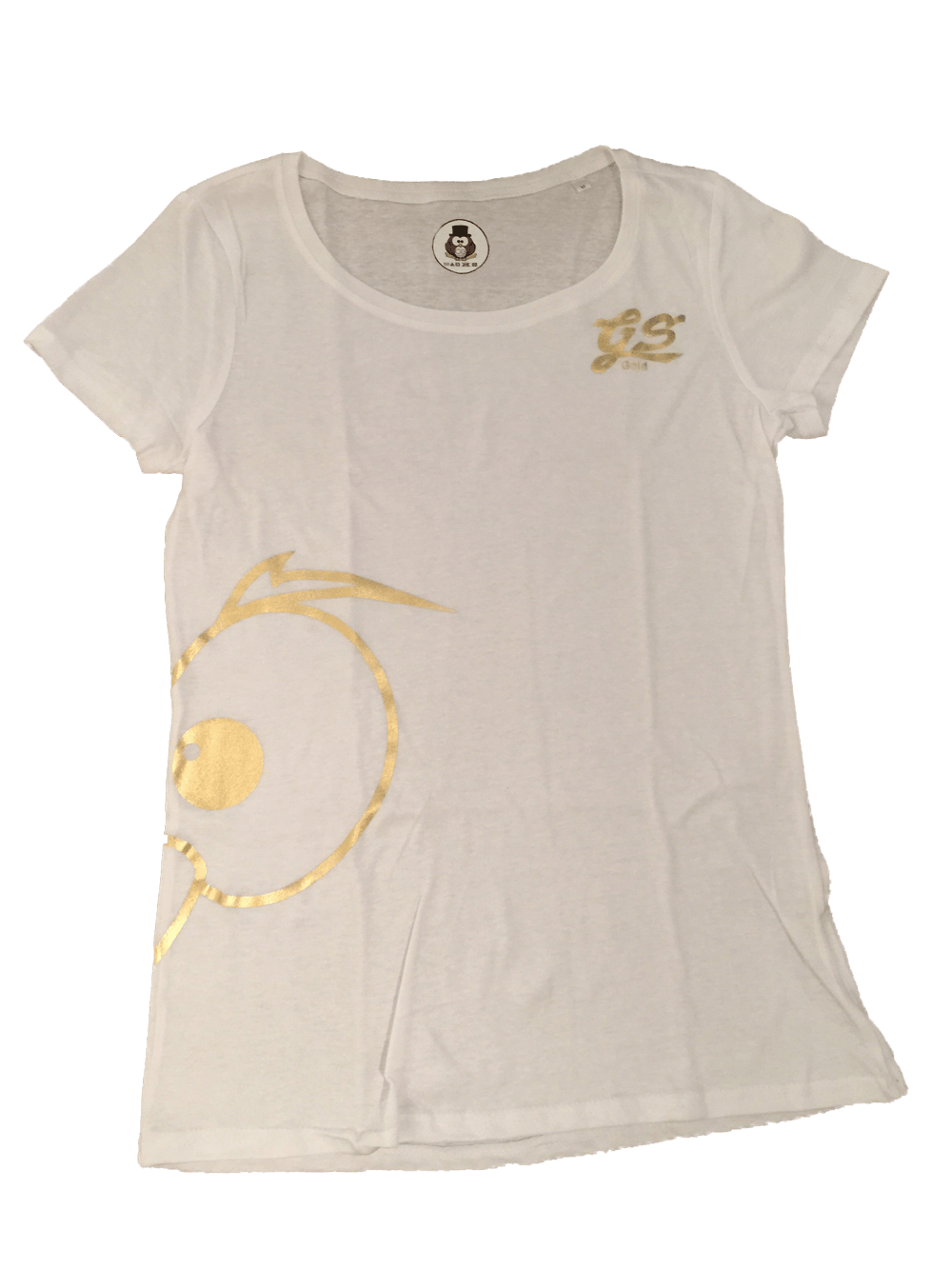 T-shirt Luxury One Donna Occhi oro - Gufetto Brand 