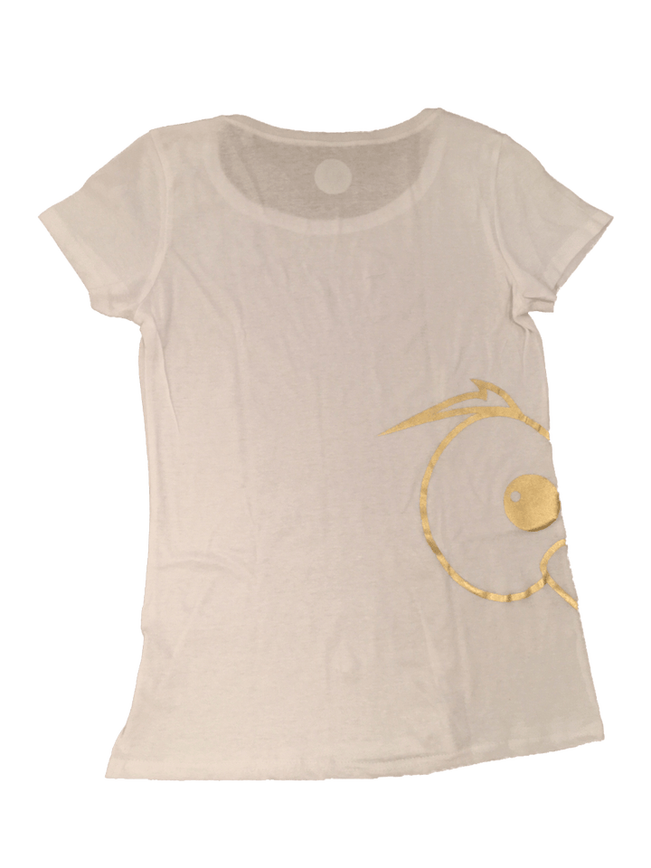 T-shirt Luxury One Donna Occhi oro - Gufetto Brand 