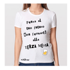 T-shirt Non fermarti alla Terza... Donna - Gufetto Brand 