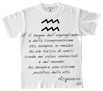 T-shirt Zodiac Donna Acquario
