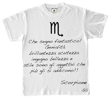 T-shirt Zodiac Donna Scorpione