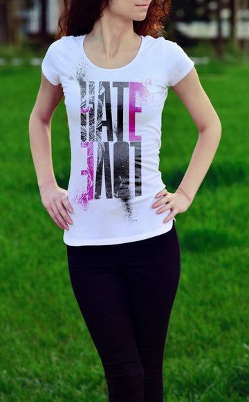 Gufetto Brand Uomo/Donna T-shirt Hate and Love