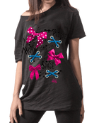 T-shirt Donna Lunga  Fiocchetti - Gufetto Brand 
