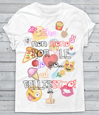 T-shirt Donna Che non sono Normale... Emoticon Edition - Gufetto Brand 
