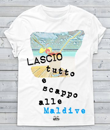 T-shirt Donna Lascio tutto Maldive