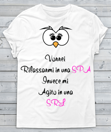 T-shirt Donna Vorrei Rilassarmi...