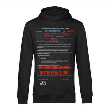 Felpa uomo Autocertificazione Gufetto ( G58903 )