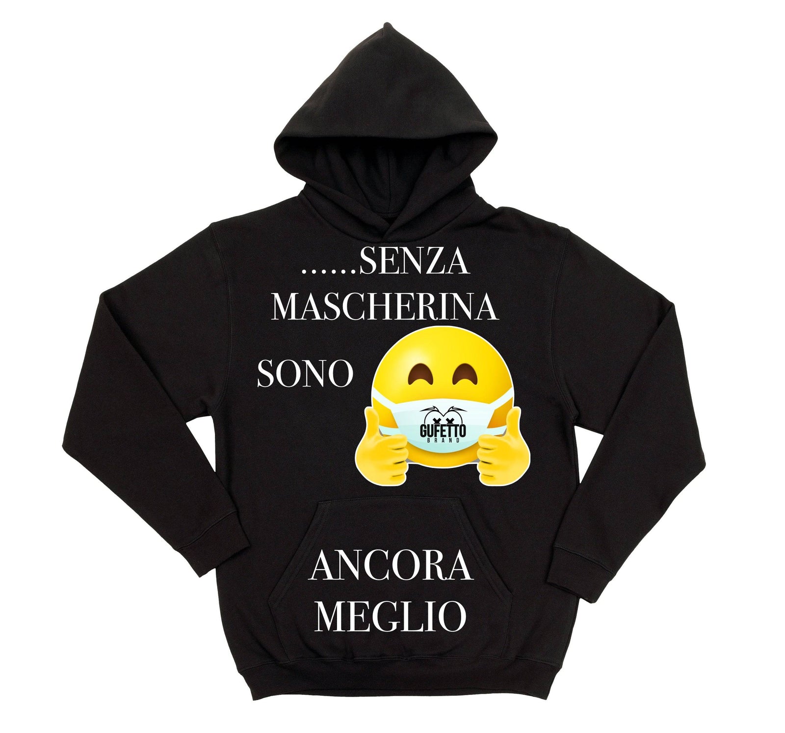 Felpa uomo MASCHERINA ( M8740 ) - Gufetto Brand 