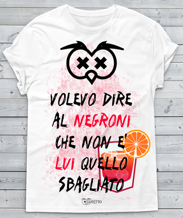 T-shirt Uomo Volevo dire al Negroni