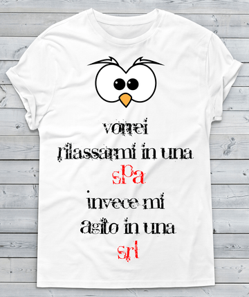T-shirt Uomo Vorrei Rilassarmi...