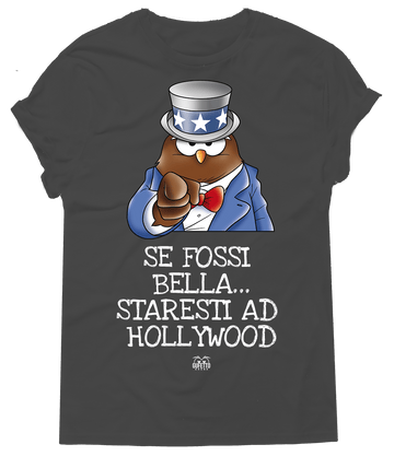 T-shirt Uomo Gufetto-Zio Porcone Se Fossi bella...