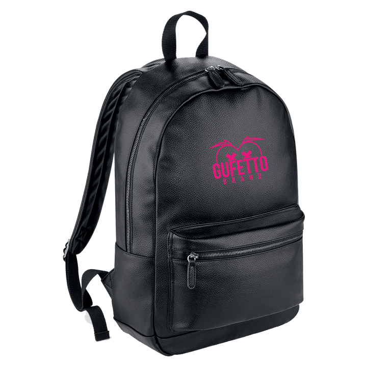 Zaino Nero Gufetto Brand ( Logo ricamato Fucsia ) - Gufetto Brand 