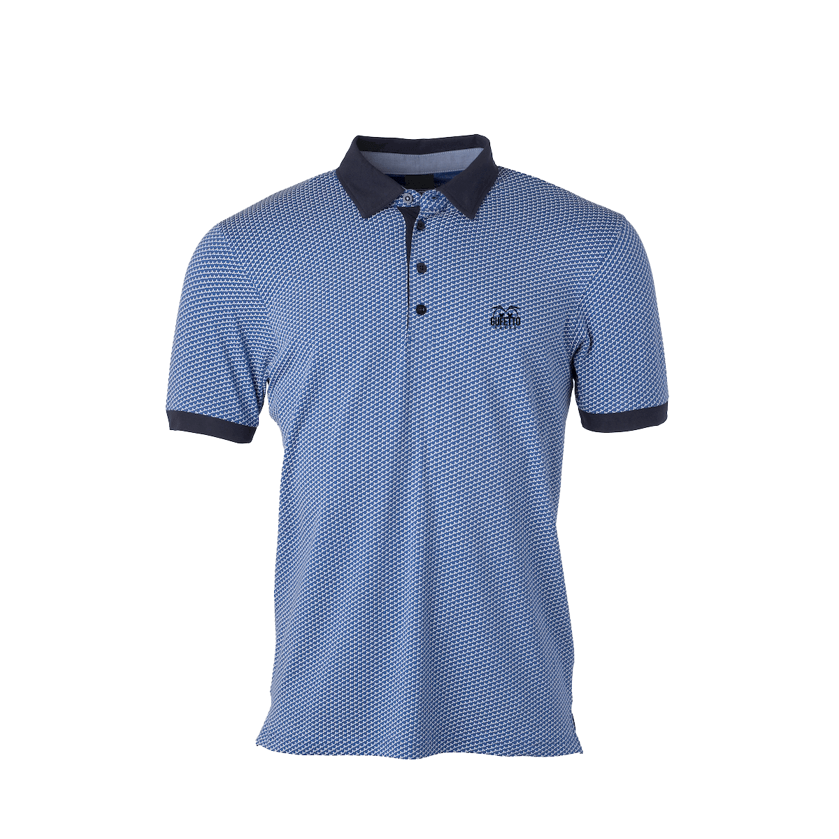 Polo Uomo  Blu nera Gufetto Brand - Gufetto Brand 