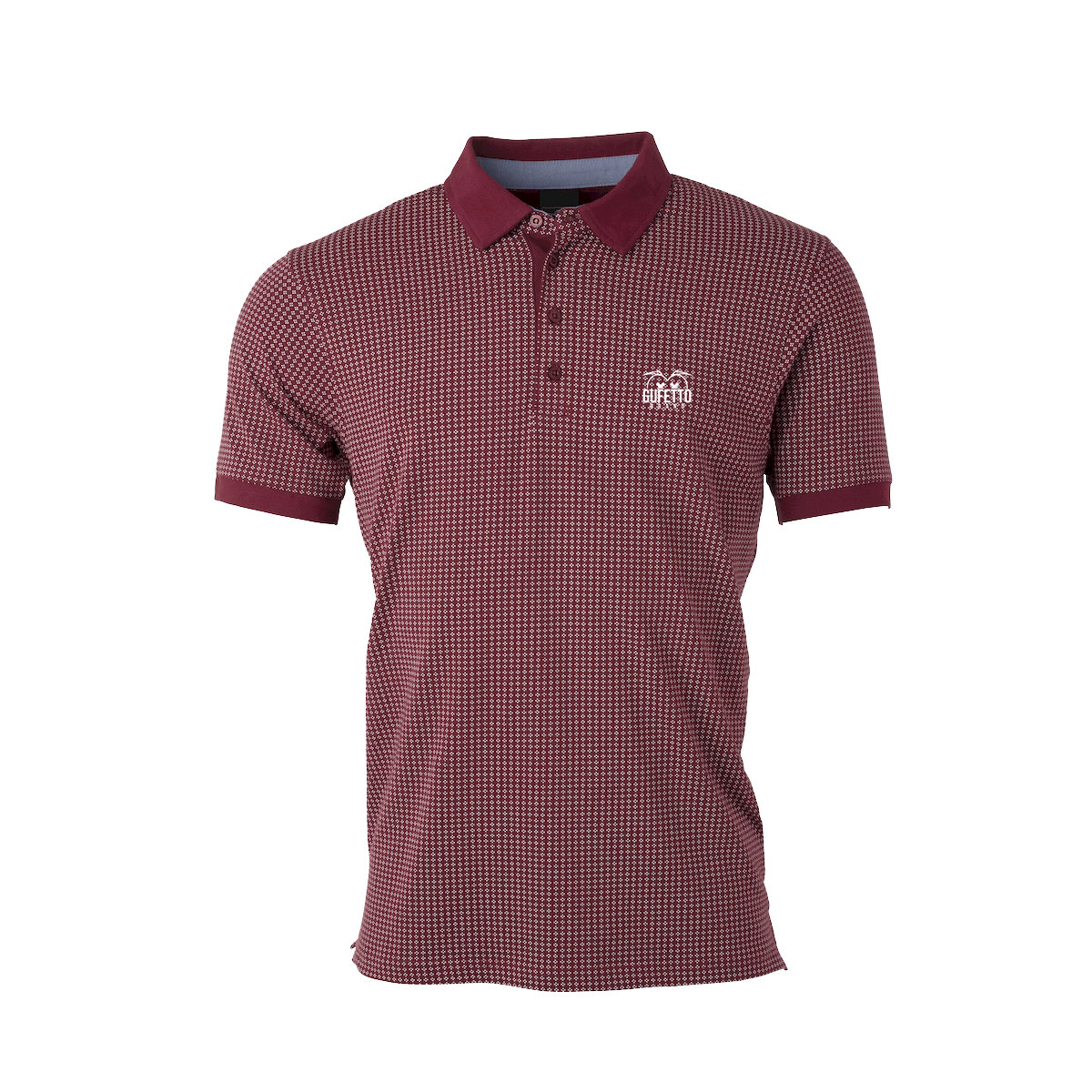 Polo Uomo  quadreti bordeaux Gufetto Brand - Gufetto Brand 