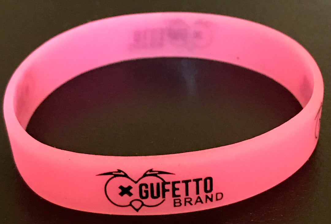 Bracciale Gomma  FLUO Rosa - Gufetto Brand 