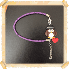 Bracciale Viola con Cuore - Gufetto Brand 