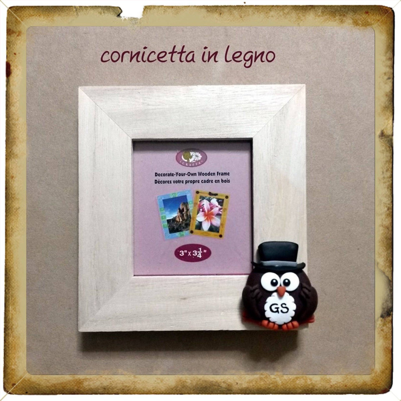 Cornice in Legno Gufo - Gufetto Brand 