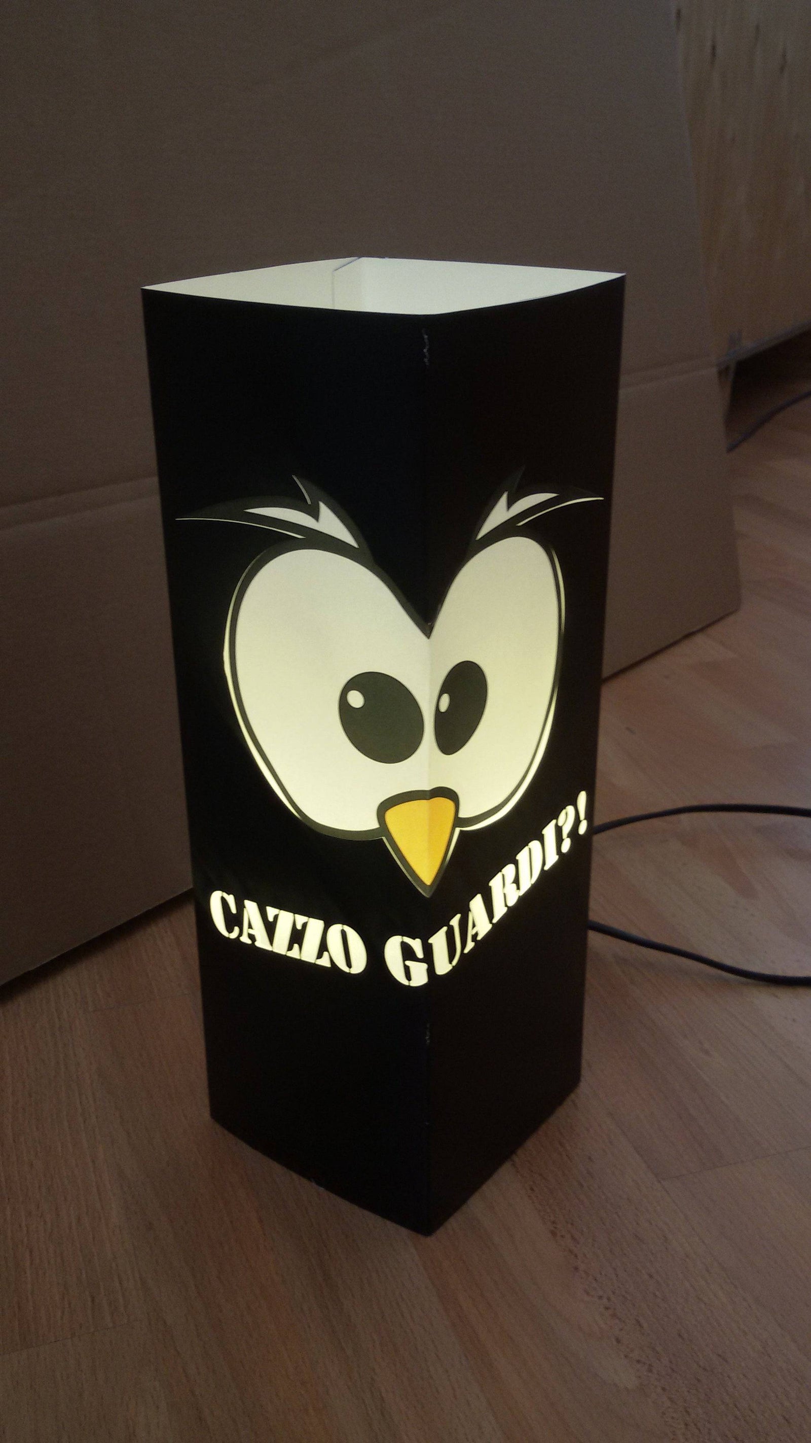 Gufetto-Lamp Nera Cazzo Guardi! Outlet - Gufetto Brand 