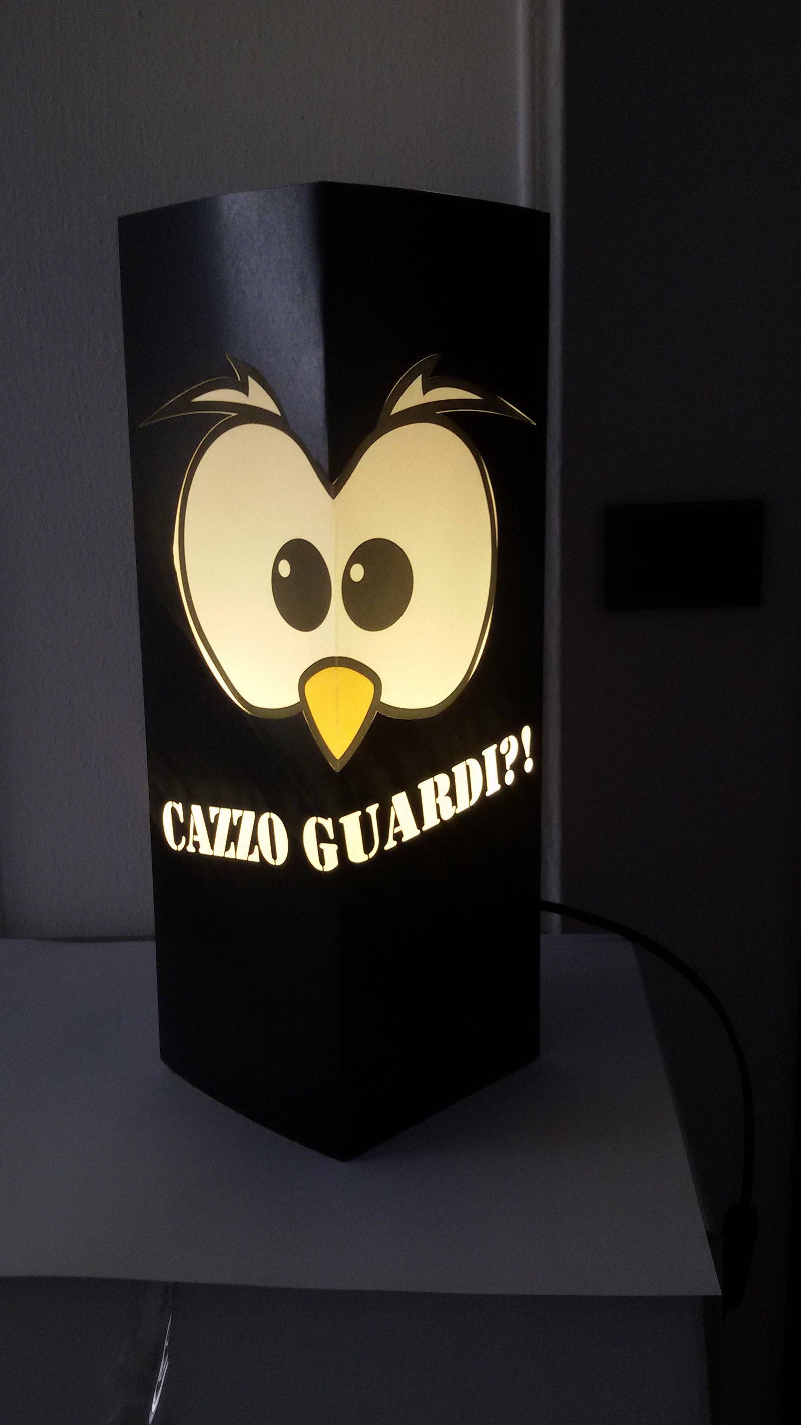 Gufetto-Lamp Nera Cazzo Guardi! Outlet - Gufetto Brand 